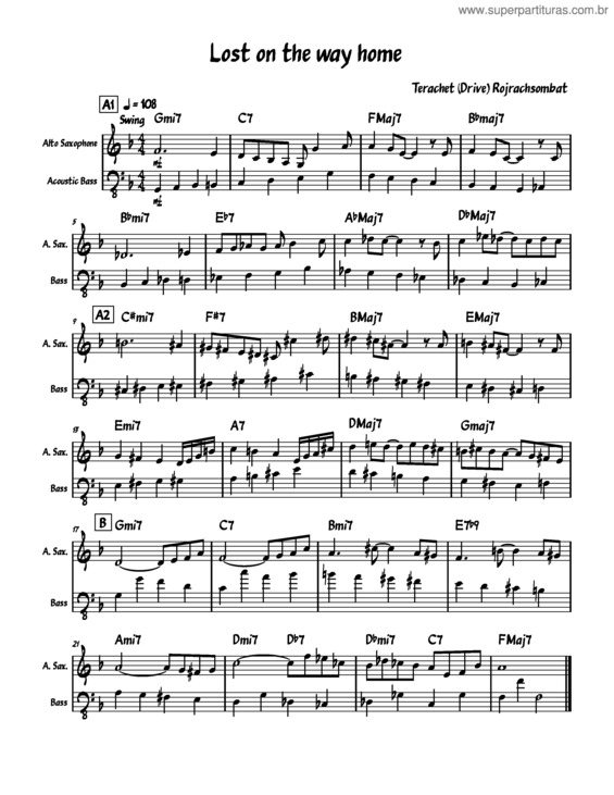 Partitura da música Lost On The Way Home