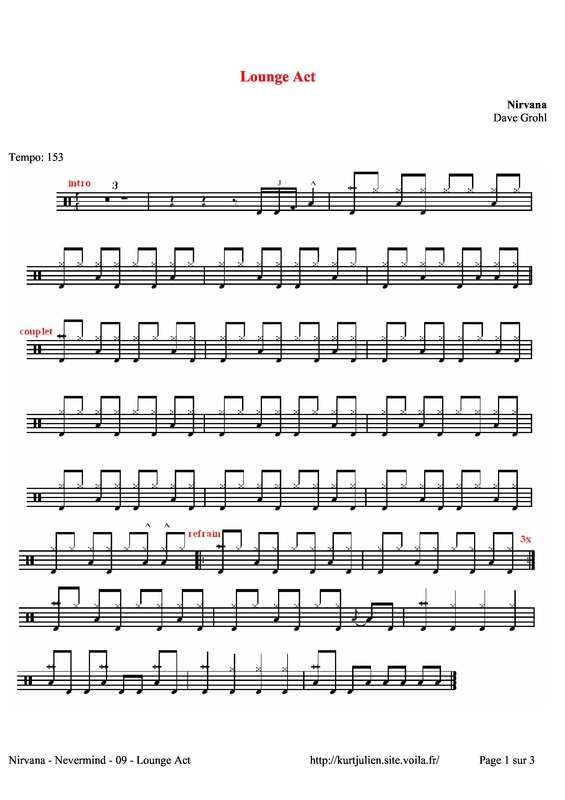 Partitura da música Lounge Act v.3