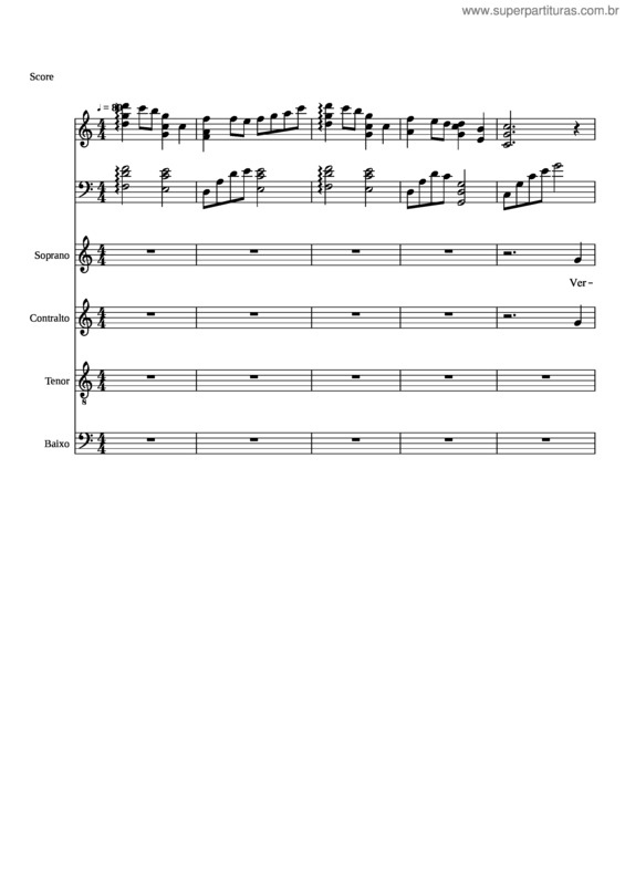 Partitura da música Louvai Alegremente v.4