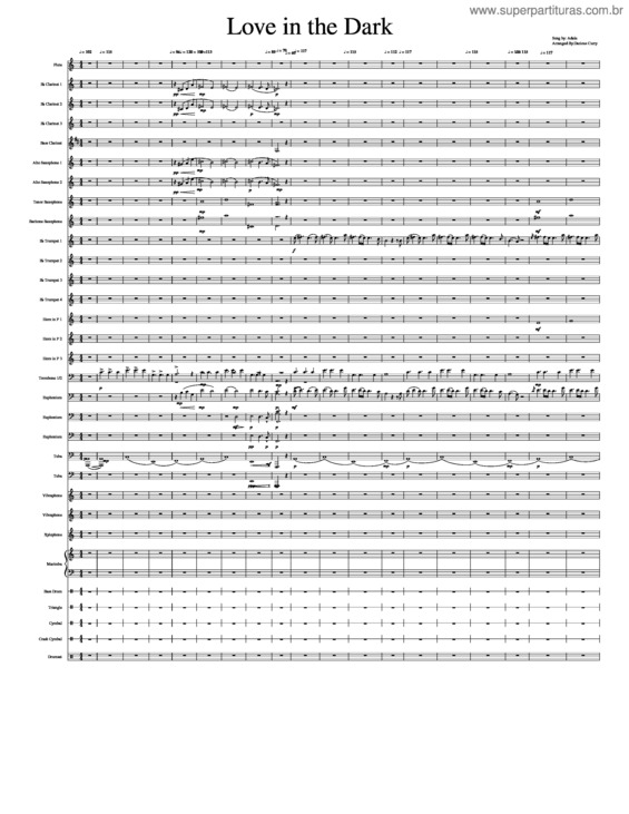 Partitura da música Love In The Dark Adele