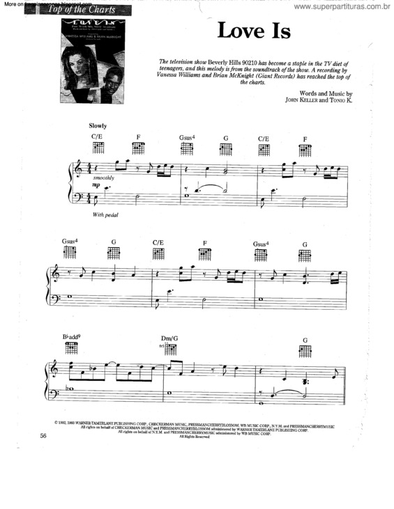 Partitura da música Love Is v.3