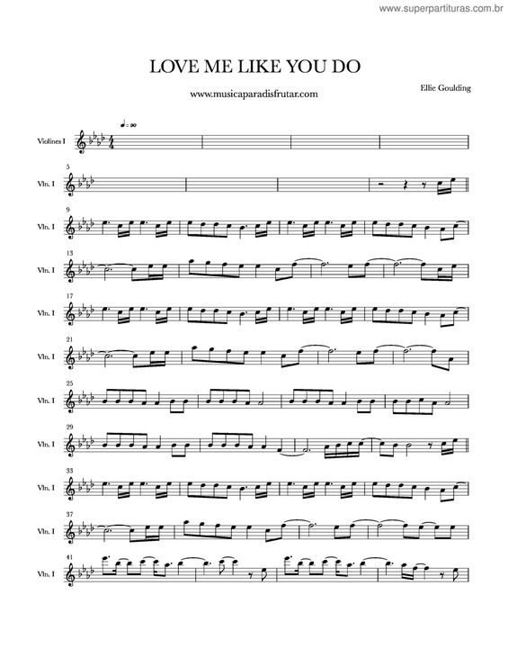 Partitura da música Love Me Like You Do