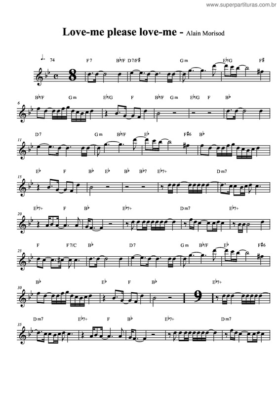 Partitura da música Love-Me Please Love-Me