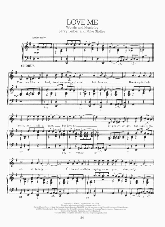 Partitura da música Love Me v.5