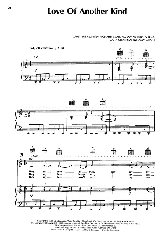 Partitura da música Love Of Another Kinf