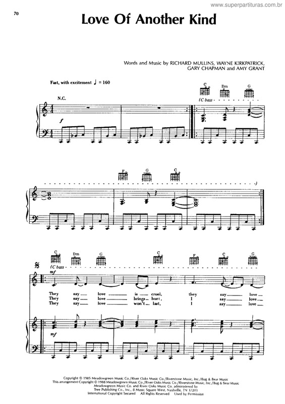 Partitura da música Love of another king