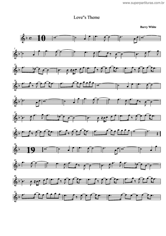 Partitura da música Love's Theme v.4