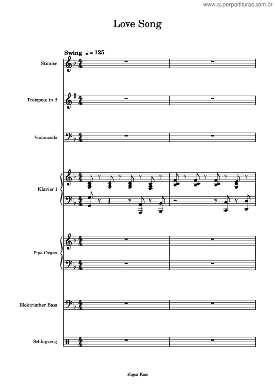 Partitura da música Love Song – Sara Bareilles v.3
