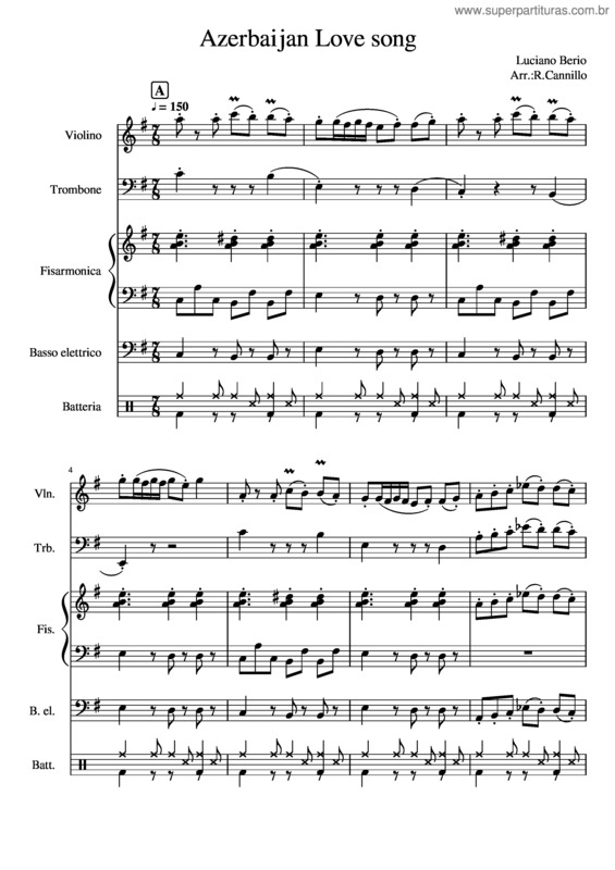 Partitura da música Love Song v.7