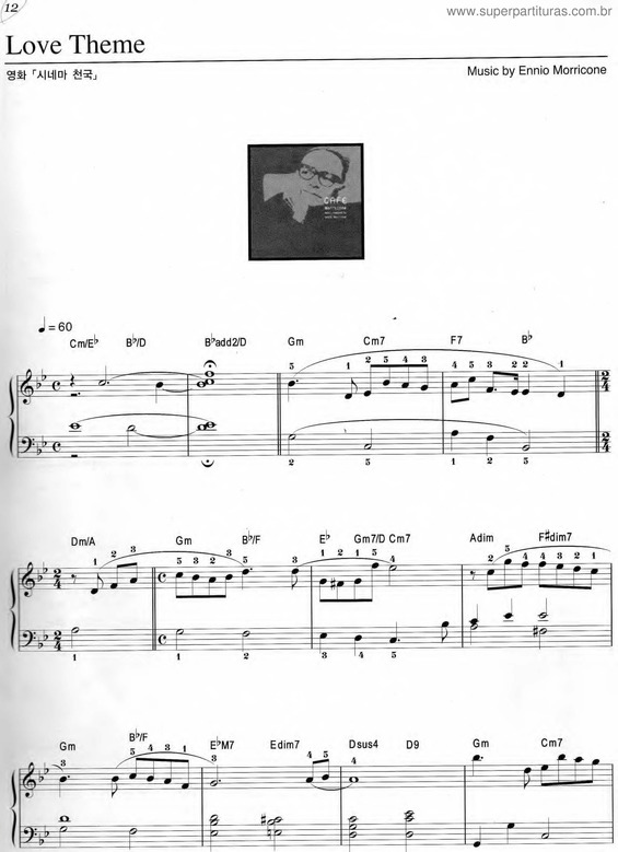 Partitura da música Love Theme