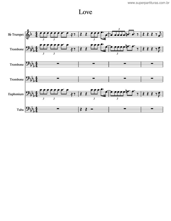 Partitura da música Love v.2