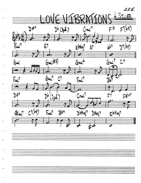 Partitura da música Love Vibrations v.4