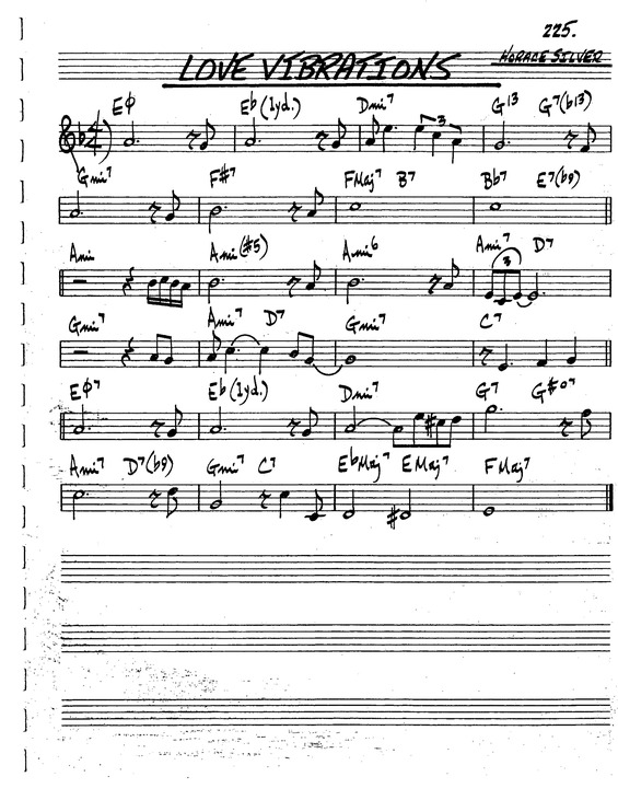 Partitura da música Love Vibrations v.8