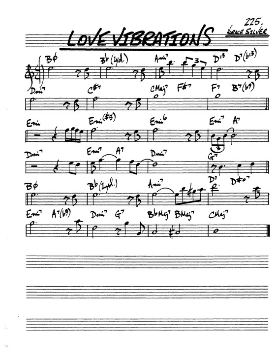 Partitura da música Love Vibrations