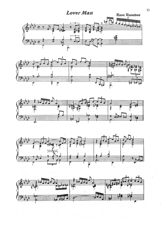 Partitura da música Lover Man v.7