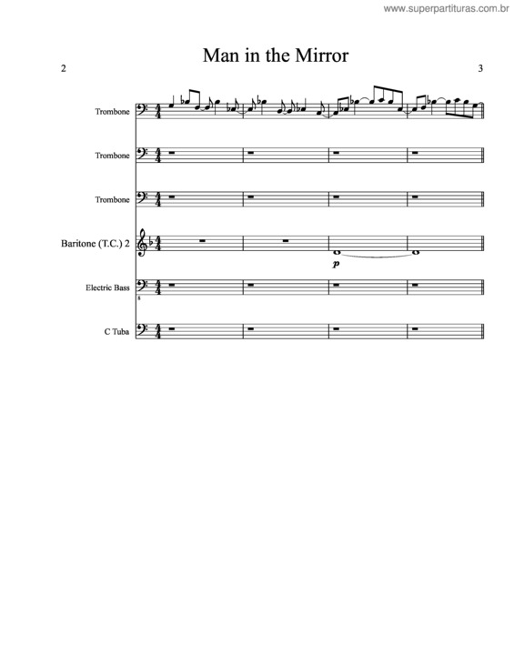 Partitura da música Low Brass Man The Mirror