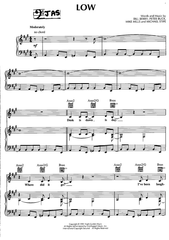 Partitura da música Low v.2