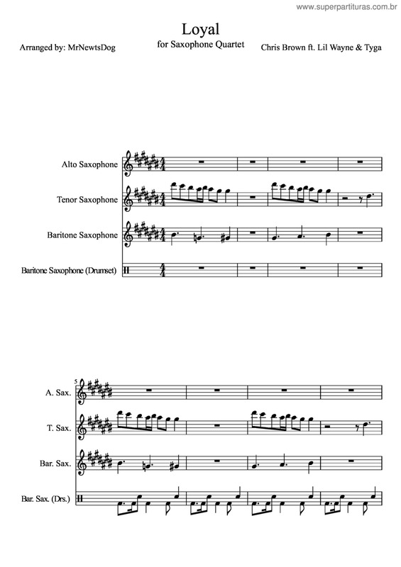 Partitura da música Loyal