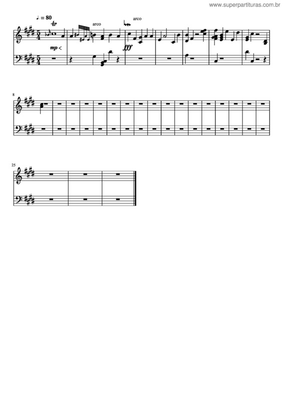 Partitura da música Lu Fussio