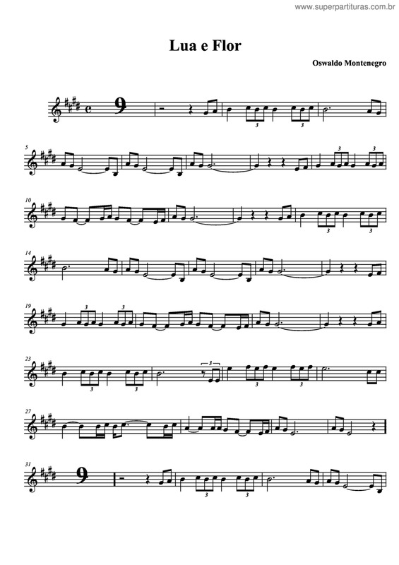 Partitura da música Lua E Flor v.5