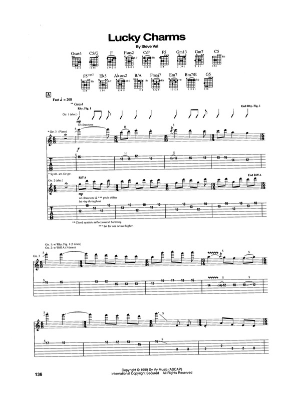 Partitura da música Lucky Charms