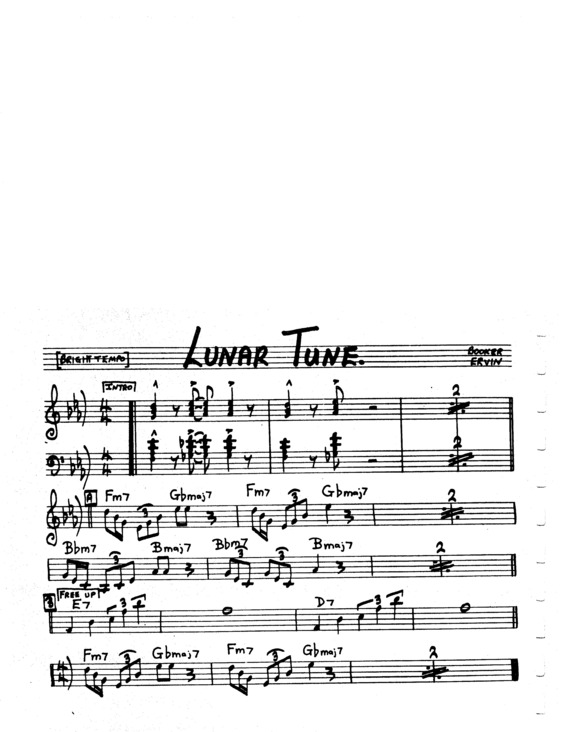 Partitura da música Lunar Tune v.6