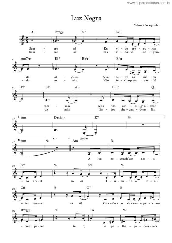 Partitura da música Luz Negra – Nelson Cavaquinho Luz_Negra__Nelson_Cavaquinho