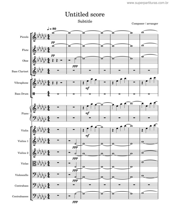 Partitura da música Luz`S Lullaby – Disney Animation Studios