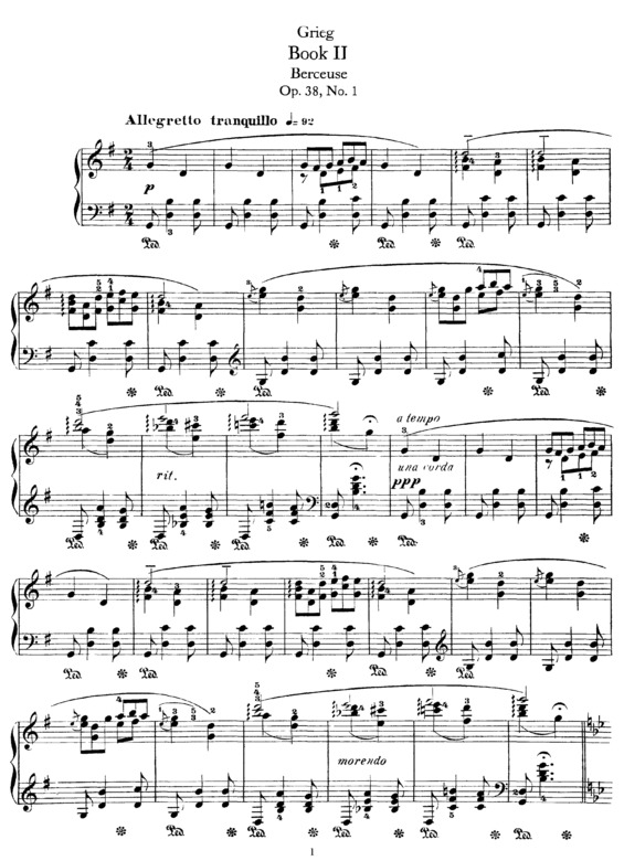 Partitura da música Lyric Pieces Book 2