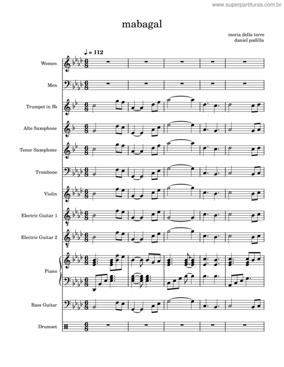 Partitura da música Mabagal Final Version