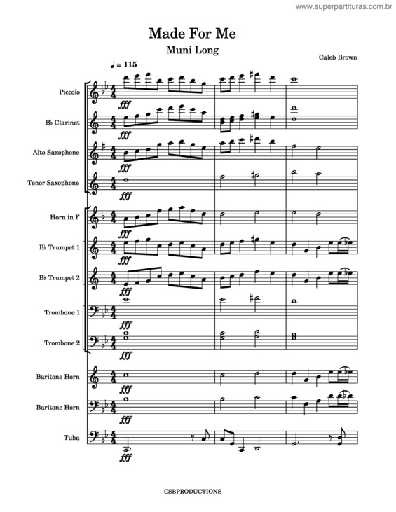 Partitura da música Made For Me – Muni Long v.2