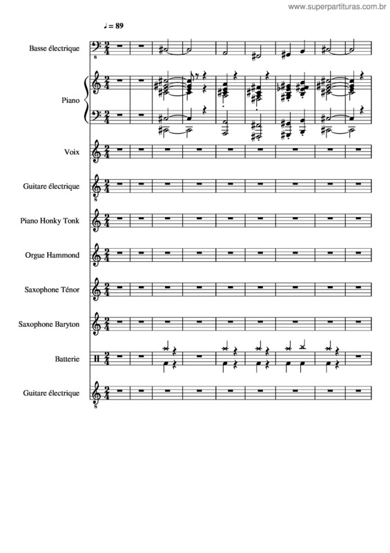 Partitura da música Madness – My Girl
