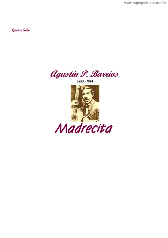 Partitura da música Madrecita v.3