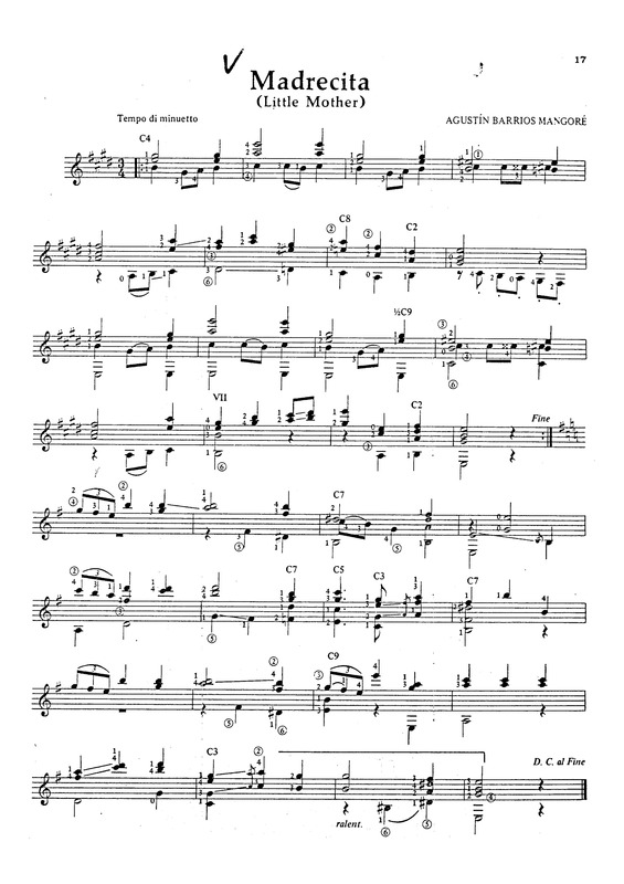 Partitura da música Madrecita v.4