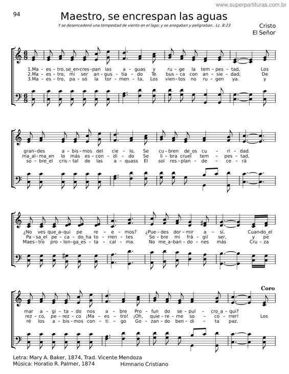 Partitura da música Maestro, Se Encrespan Las Aguas