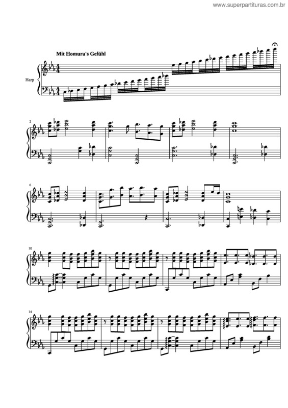 Partitura da música Magia – Kalafina