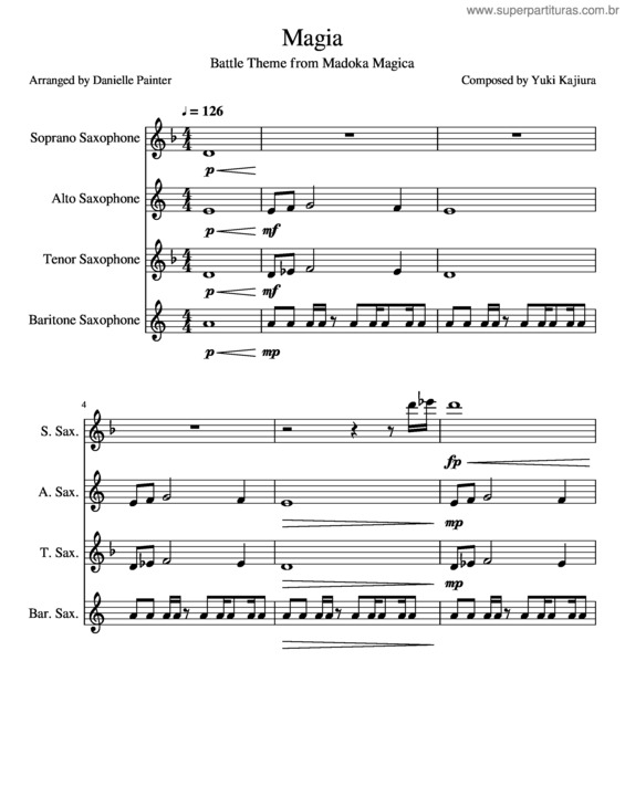 Partitura da música Magia Score