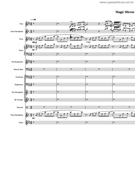 Partitura da música Magic Mirror
