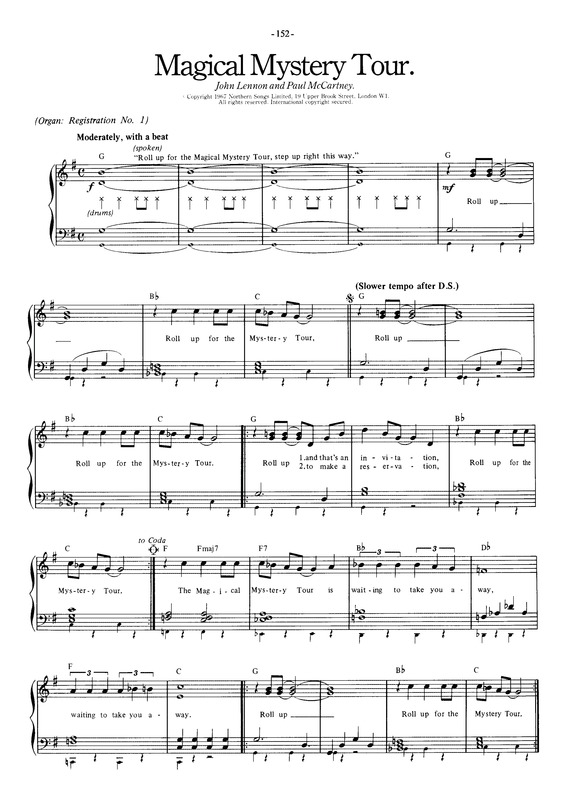 Partitura da música Magical Mystery Tour v.2