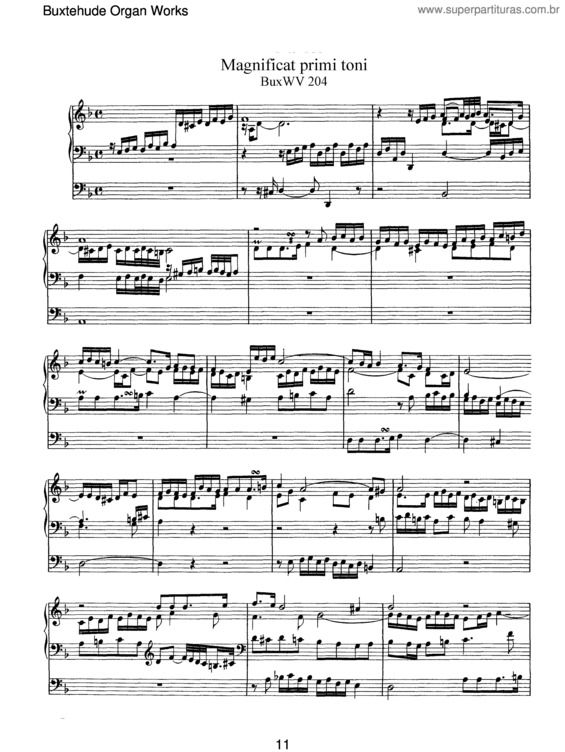 Partitura da música Magnificat Primi Toni