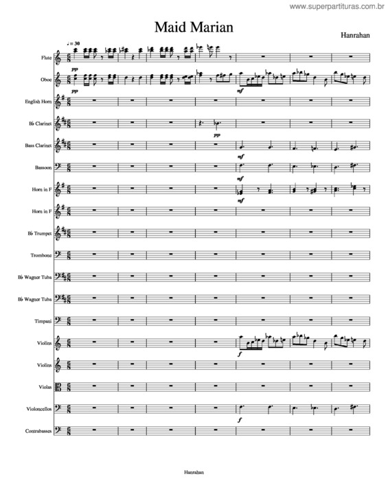 Partitura da música Maid Marian