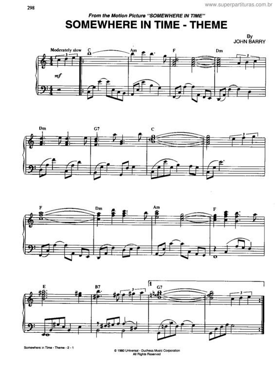 Partitura da música Main Theme v.7