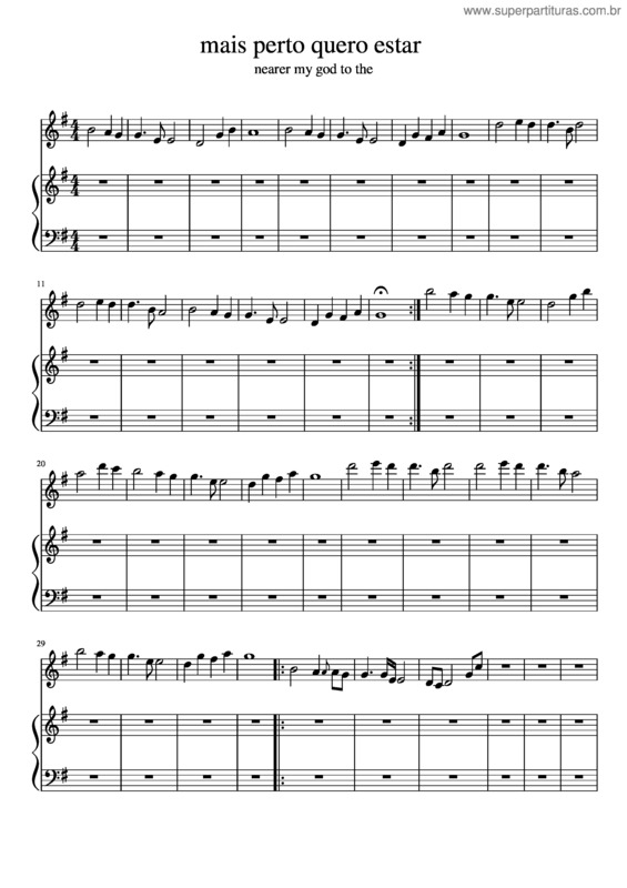 Partitura da música Mais Perto Quero Estar v.12