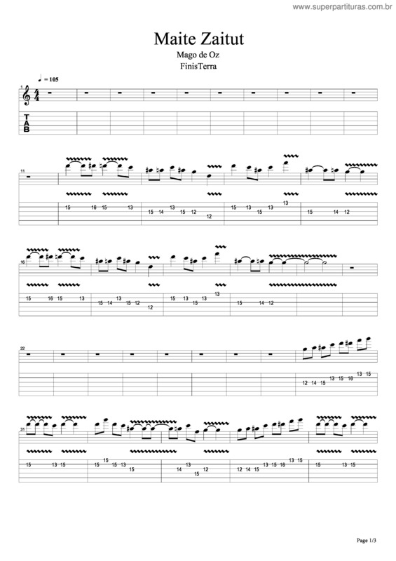 Partitura da música Maite  Zaitut