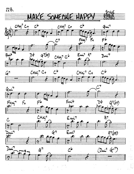 Partitura da música Make Someone Happy v.8