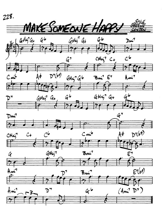 Partitura da música Make Someone Happy