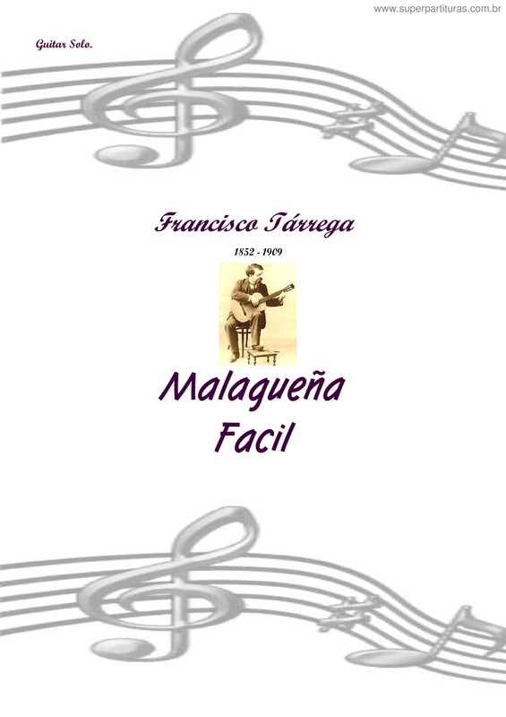 Partitura da música Malagueña Facil