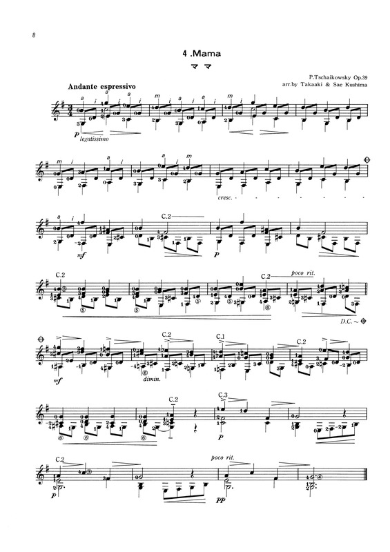 Partitura da música Mama v.4