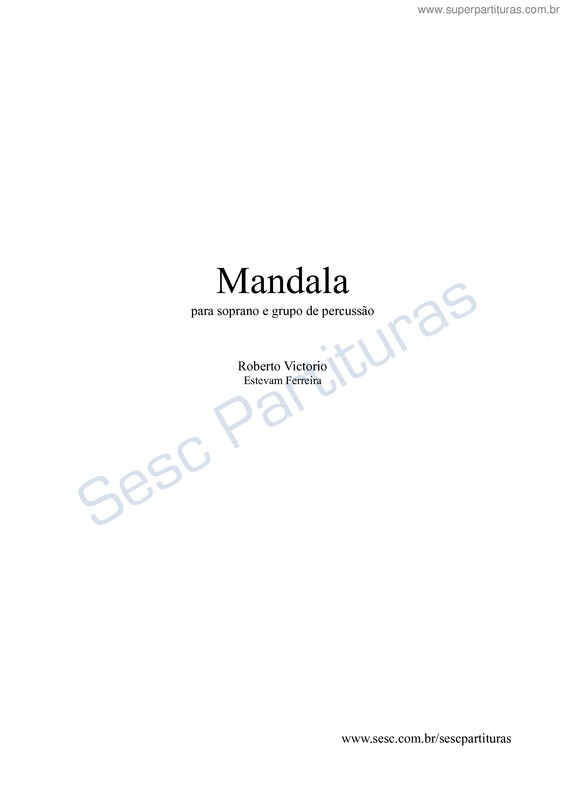 Partitura da música Mandala