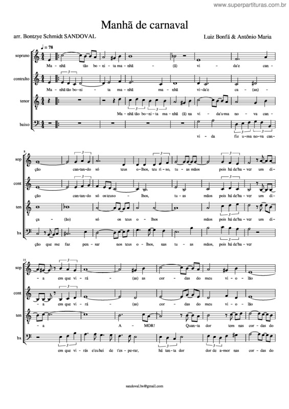 Partitura da música Manhã De Carnaval Manhã_De_Carnaval